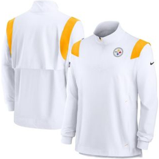 Nike Jackets & Sweaters Nike Men's White Pittsburgh Steelers Coach Chevron Lockup Quarter-Zip Long Sleeve Top