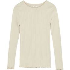 Edie Blouse Blus - Light Beige