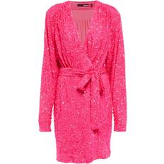 ROTATE Birger Christensen Kjoler ROTATE Birger Christensen Sequined Wrap Minidress
