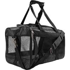 Sherpa Deluxe Black Airline Approved Soft Sided Dog & Cat Carrier, 19" L X 11.8" X