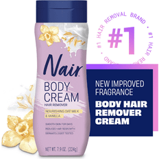 Depilatories Nair Body Cream Hair Remover Oat Milk Vanilla Body Removal