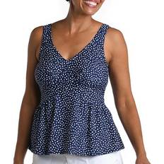 C Tankinis Maxine Womens Seaside Dot Underwire Tankini Top