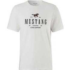 Mustang Crew Neck T-Shirt Cloud White