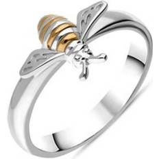 C. W. Sellors Sterling Silver Rose Gold Plated Bee Ring