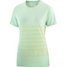 Kleding Salomon Sense Aero GFX T-Shirt - Olijf