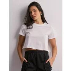 Cropped T-shirts Pieces Pcsara Cropped T-shirt - White