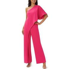 Mono largo - Rojo Monos Adrianna Papell Plus One Shoulder Jumpsuit