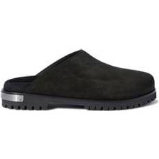 Cuir Sabots Off-White Men's Metal Logo Slip On Mules