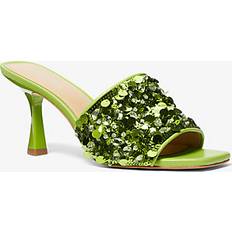 Michael Kors Green Heels & Pumps Michael Kors Limited-edition Tessa Hand-embellished Mule