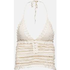 Pas Normal Studios Frinley Cotton Crochet Crop Top