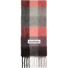 Puma Women Scarfs Puma Pink Mohair Checked Scarf