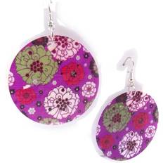 Natur Smykker Les Tresors De Lily [J7118] Purple 'Vahiné' designer earrings