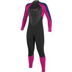 Water Sport Clothes O'Neill Epic 3/2mm Back Zip Full Wetsuit Girls' Black/Berry/Navy