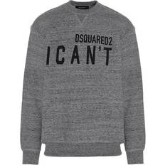 DSquared2 Men Jumpers DSquared2 Men's Long-Sleeved Crewneck Sweatshirt - Gray
