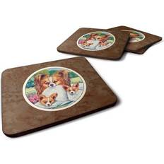 Kitchen Accessories Carolines Treasures Papillon A Momma's Love Foam Coasters Set of 4 Coaster