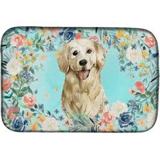 Gold Dish Drainers Caroline's Treasures Golden Retriever Drying Mats 14 x 21 Multicolor Dish Drainer