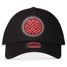 Difuzed Crest Logo Adjustable Baseball Cap Black