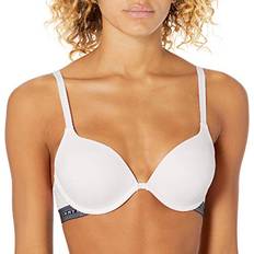 Tommy Hilfiger D Bras Tommy Hilfiger Women's Micro Push Up Bra with Lace Straps, Bright White