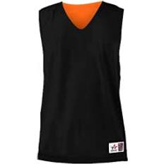 Mesh Tank Tops Alleson Athletic Reversible Mesh Tank - Black/Orange