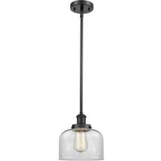 Innovations Lighting Large Bell Black Pendant Lamp 8"