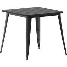 Black Outdoor Dining Tables Flash Furniture Declan Commercial Grade