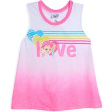 Bow Tank Tops Children's Clothing Jojo Siwa Big Girls Racerback Graphic Tank Top Pink 10-12