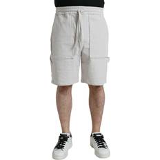 Dolce & Gabbana Beige Pants & Shorts Dolce & Gabbana Beige Cotton Corduroy Men's Bermuda Men's Shorts