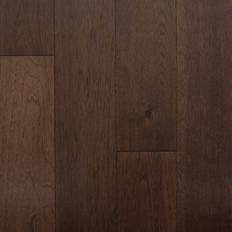 Click Wood Flooring Mullican 215-NE-HI-5-D Nature Engineered 5" Wide Smooth Engineered Hickory Hardwood Flooring with Low Gloss Sold by Carton 39 SF/Carton Espresso