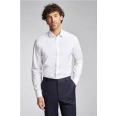 Alexandre Of England White Alexandre of England Mens Shirt, Egyptian Cotton, Double Cuff White 15.5