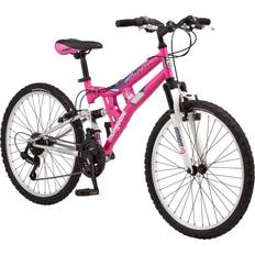 24" - Pink Kids' Bikes Mongoose Exlipse Full Dual-Suspension 24" 2015 - Pink Kids Bike