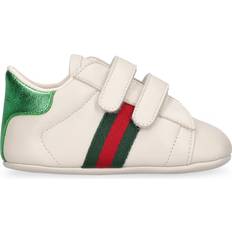 Cuero Zapatillas Gucci Baby's Ace Leather Sneakers - White