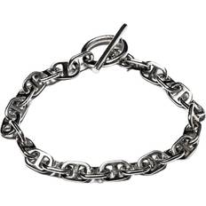 Maple Chain Link Bracelet 7mm Silver 925