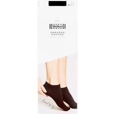 Wolford Socks Wolford White Cotton-blend Sneaker Socks Black