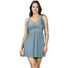 Blue - Women Negligées Parfait Womens P5488 Adriana Babydoll Blue