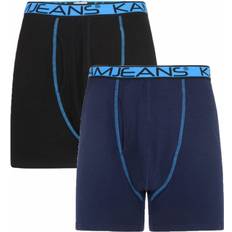 Kam Underwear Kam Twin Pack Stretch Boxer Short Colour: BLACK AND NAVY