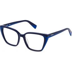 Glasögon & Läsglasögon Furla VFU764 09LR 52 Blåa Glasögon Endast Båge Kvinna