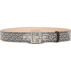 Balmain Homme Accessoires Balmain Leren Riem Kalfsleer - Zwart