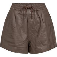 Co'Couture Shorts Co'Couture Phoebecc Leather Shorts - Brown