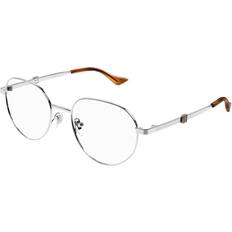 Glasses & Reading Glasses Gucci GG1496O 003 Silver Size Free Lenses HSA/FSA Insurance Blue Light Block Available
