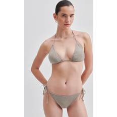 Second Female Badetøy Second Female Glint Bikini Top Bikinitoppe Polyester hos Magasin Vintage Khaki