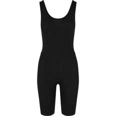 Dam Jumpsuits & Overaller Urban Classics UC Ladies UC Organic Jumpsuit Korta Ärmar Och Ben - Black