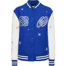 Off-White Collegejacke Aus Wollmischung - Bling Stars