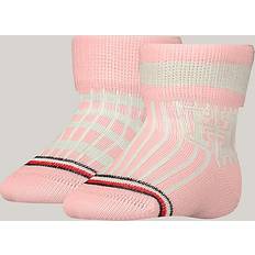 Tommy Hilfiger Pink Socks Tommy Hilfiger 2-Pack Classics Varsity Stripe Socks PINK COMBO UK00-2