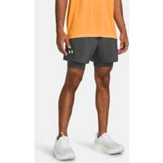 Under Armour Men's Launch 2-in-1 5" Shorts Castlerock Castlerock Reflective Gray