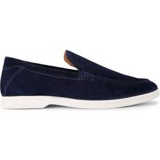 Kurt Geiger Men Shoes Kurt Geiger Mens Suede Ryan Loafers Navy