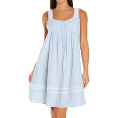 Azul - Mujer Camisones Eileen West Cotton Dobby Striped Chemise Nightgown