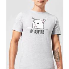 By IWOOT Ok Boomer Cat Men's T-Shirt Grey