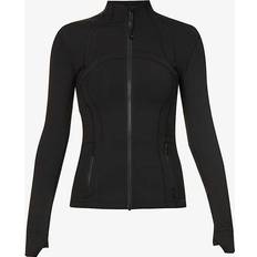 Lululemon Outerwear Lululemon Womens Black Define Funnel-neck Fitted Stretch-knit Jacket