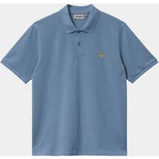 Carhartt Polo Shirts Carhartt Polo Chase Pique Sorrent Gold Bleu