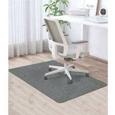 Grey Desk Mats GROOFOO Groofoo Office Chair Mat,120 90cm,Fabric Office Floor Mat,Office Chair Protection Mat,Non-Slip,Floor